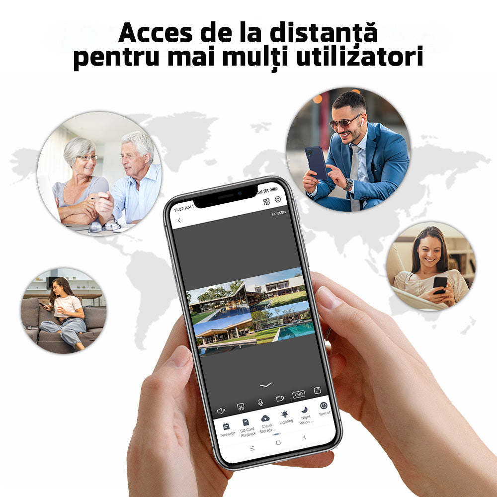 Camera de Supraveghere Cvadrupla Wireless CCTV Novasec HomeShield Plus Camera de Supraveghere Cvadrupla Wireless CCTV Novasec HomeShield Plus